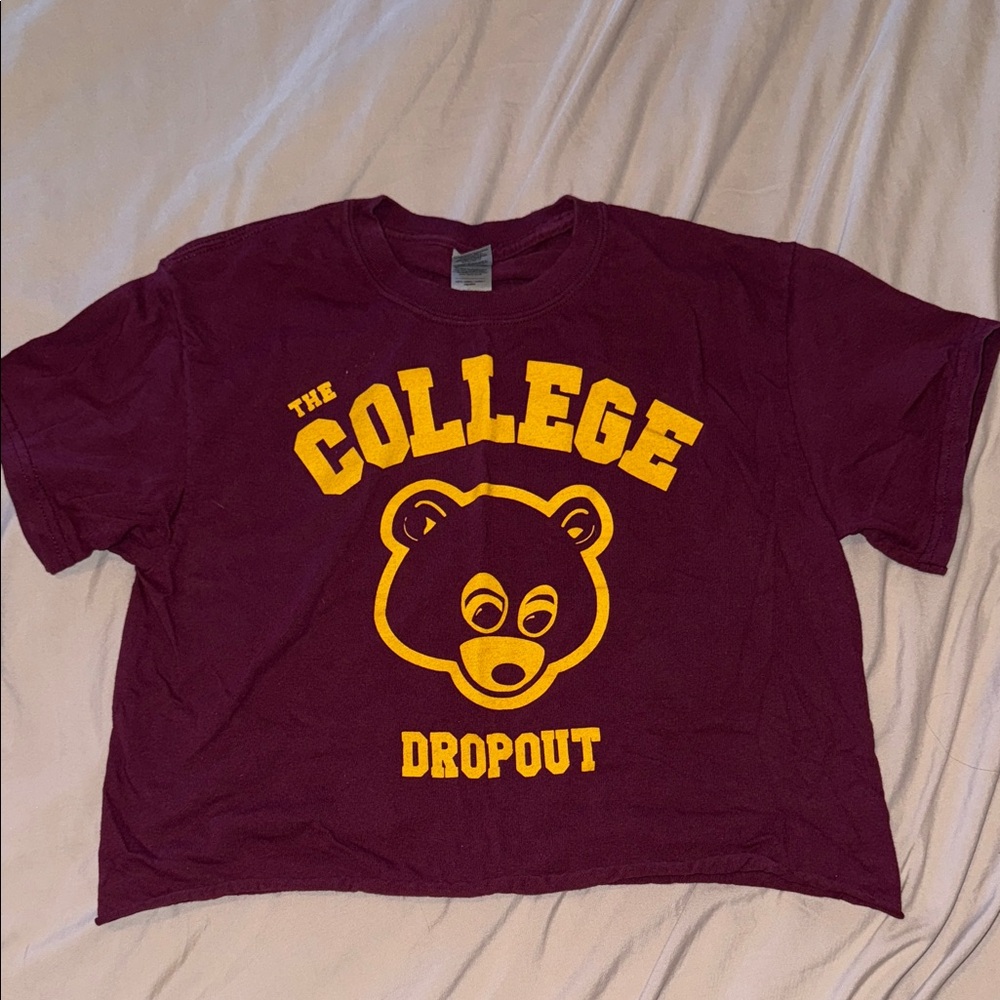 Kanye West- The College Dropout Maroon Kids Graphic Tee